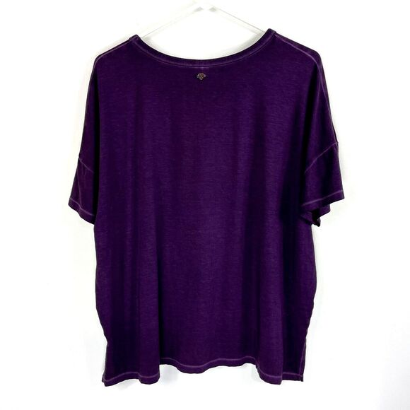 CALIA by Carrie Underwood Top Size XL Graphic Boxy Purple DON'T WAIT FOR SLEEP - Picture 4 of 6